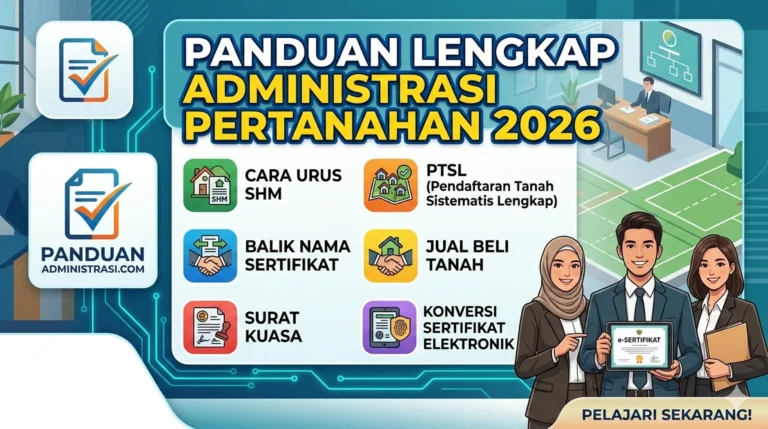 Panduan Lengkap Administrasi Pertanahan 2026: SHM, PTSL, Balik Nama, Jual Beli, dan Sertifikat Elektronik