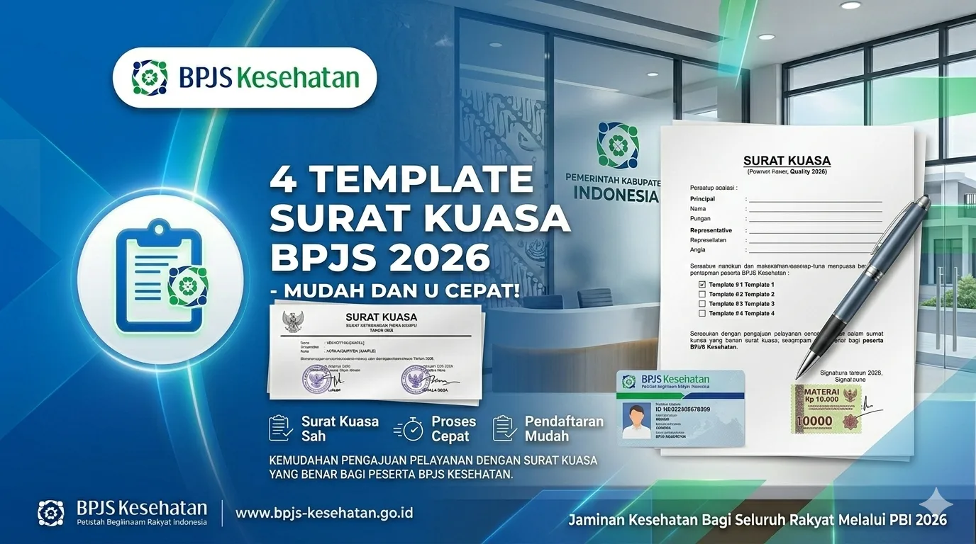 Contoh Surat Kuasa Pengurusan BPJS Kesehatan 2026: Template Download Word untuk Pindah Faskes, Aktifasi & Klaim